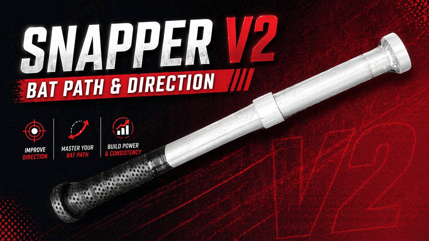 Snapper V2 19" short training bat for bat path and direction